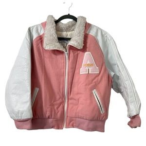 Vintage Boogie's Diner Las Vegas Letterman's Varsity‎ Style Leather Wool Jacket
